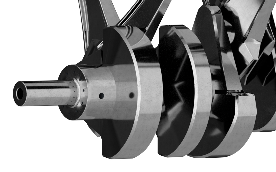 Animated V8 Crankshaft 3D Model by Abdelrahman_Elmasry 3DOcean